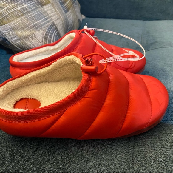 Rachelle Monogram Quilted Nylon Slippers - Picture 8 of 10